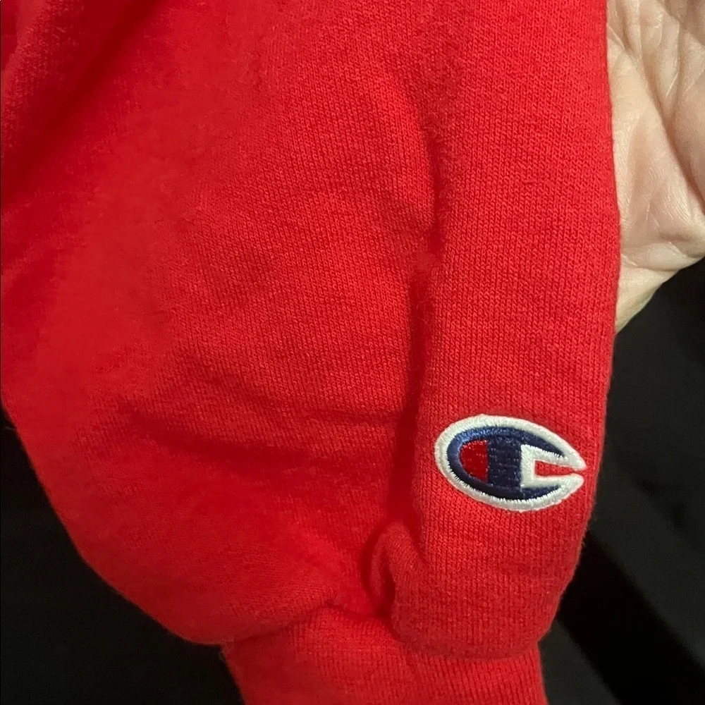 Champion Red Ohio State Men's Hoodie